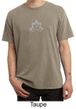 Mens Yoga Shirt Grey Namaste Lotus Pigment Dyed Tee T-Shirt