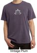 Mens Yoga Shirt Grey Namaste Lotus Pigment Dyed Tee T-Shirt
