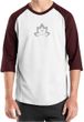 Mens Yoga Shirt Grey Namaste Lotus Raglan Tee T-Shirt