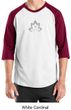 Mens Yoga Shirt Grey Namaste Lotus Raglan Tee T-Shirt
