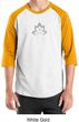 Mens Yoga Shirt Grey Namaste Lotus Raglan Tee T-Shirt
