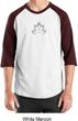 Mens Yoga Shirt Grey Namaste Lotus Raglan Tee T-Shirt