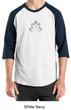Mens Yoga Shirt Grey Namaste Lotus Raglan Tee T-Shirt