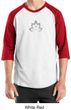 Mens Yoga Shirt Grey Namaste Lotus Raglan Tee T-Shirt