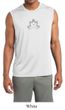 Mens Yoga Shirt Grey Namaste Lotus Sleeveless Moisture Wicking Tee