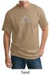 Mens Yoga Shirt Grey Namaste Lotus Tall Tee T-Shirt