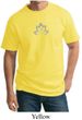 Mens Yoga Shirt Grey Namaste Lotus Tall Tee T-Shirt