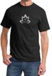 Mens Yoga Shirt Grey Namaste Lotus Tee T-Shirt