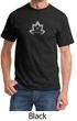 Mens Yoga Shirt Grey Namaste Lotus Tee T-Shirt