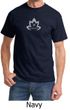 Mens Yoga Shirt Grey Namaste Lotus Tee T-Shirt