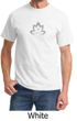 Mens Yoga Shirt Grey Namaste Lotus Tee T-Shirt