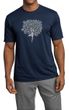 Mens Yoga Shirt Grey Tree Pose Moisture Wicking Tee T-Shirt