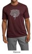 Mens Yoga Shirt Grey Tree Pose Moisture Wicking Tee T-Shirt