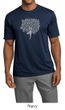 Mens Yoga Shirt Grey Tree Pose Moisture Wicking Tee T-Shirt
