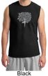 Mens Yoga Shirt Grey Tree Pose Muscle Tee T-Shirt