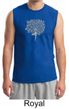 Mens Yoga Shirt Grey Tree Pose Muscle Tee T-Shirt