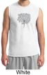 Mens Yoga Shirt Grey Tree Pose Muscle Tee T-Shirt