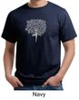 Mens Yoga Shirt Grey Tree Pose Organic Tee T-Shirt