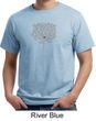 Mens Yoga Shirt Grey Tree Pose Organic Tee T-Shirt