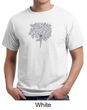 Mens Yoga Shirt Grey Tree Pose Organic Tee T-Shirt