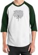 Mens Yoga Shirt Grey Tree Pose Raglan Tee T-Shirt