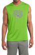 Mens Yoga Shirt Grey Tree Pose Sleeveless Moisture Wicking Tee T-Shirt