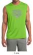 Mens Yoga Shirt Grey Tree Pose Sleeveless Moisture Wicking Tee T-Shirt