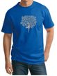 Mens Yoga Shirt Grey Tree Pose Tall Tee T-Shirt