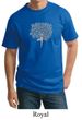 Mens Yoga Shirt Grey Tree Pose Tall Tee T-Shirt