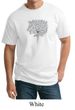 Mens Yoga Shirt Grey Tree Pose Tall Tee T-Shirt