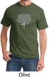 Mens Yoga Shirt Grey Tree Pose Tee T-Shirt