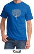 Mens Yoga Shirt Grey Tree Pose Tee T-Shirt