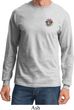 Mens Yoga Shirt Hippie Sun Patch Pocket Print Long Sleeve Tee T-Shirt