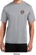 Mens Yoga Shirt Hippie Sun Patch Pocket Print Moisture Wicking Tee