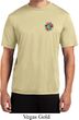 Mens Yoga Shirt Hippie Sun Patch Pocket Print Moisture Wicking Tee