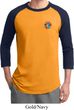 Mens Yoga Shirt Hippie Sun Patch Pocket Print Raglan Tee T-Shirt