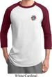 Mens Yoga Shirt Hippie Sun Patch Pocket Print Raglan Tee T-Shirt