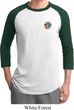 Mens Yoga Shirt Hippie Sun Patch Pocket Print Raglan Tee T-Shirt