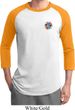 Mens Yoga Shirt Hippie Sun Patch Pocket Print Raglan Tee T-Shirt