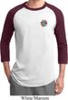 Mens Yoga Shirt Hippie Sun Patch Pocket Print Raglan Tee T-Shirt