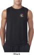Mens Yoga Shirt Hippie Sun Patch Pocket Print Sleeveless Tee T-Shirt