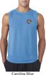 Mens Yoga Shirt Hippie Sun Patch Pocket Print Sleeveless Tee T-Shirt