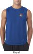Mens Yoga Shirt Hippie Sun Patch Pocket Print Sleeveless Tee T-Shirt