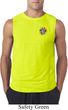 Mens Yoga Shirt Hippie Sun Patch Pocket Print Sleeveless Tee T-Shirt