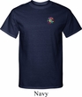 Mens Yoga Shirt Hippie Sun Patch Pocket Print Tall Tee T-Shirt