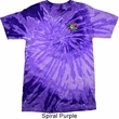 Mens Yoga Shirt Hippie Sun Patch Pocket Print Tie Dye Tee T-shirt