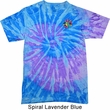 Mens Yoga Shirt Hippie Sun Patch Pocket Print Tie Dye Tee T-shirt