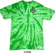 Mens Yoga Shirt Hippie Sun Patch Pocket Print Twist Tie Dye Tee