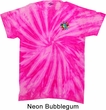 Mens Yoga Shirt Hippie Sun Patch Pocket Print Twist Tie Dye Tee