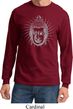 Mens Yoga Shirt Iconic Buddha Long Sleeve Tee T-Shirt